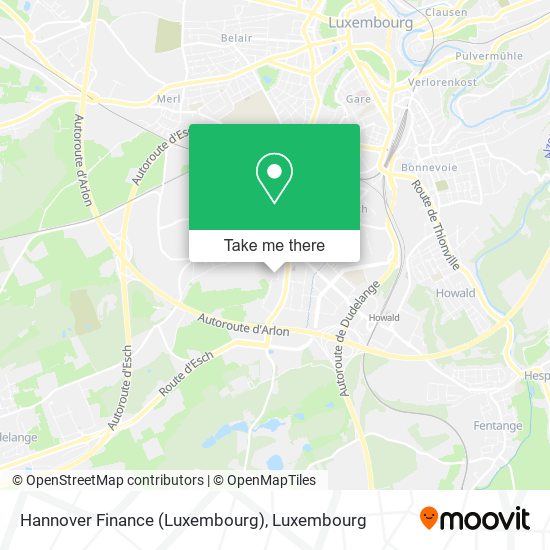 Hannover Finance (Luxembourg) Karte