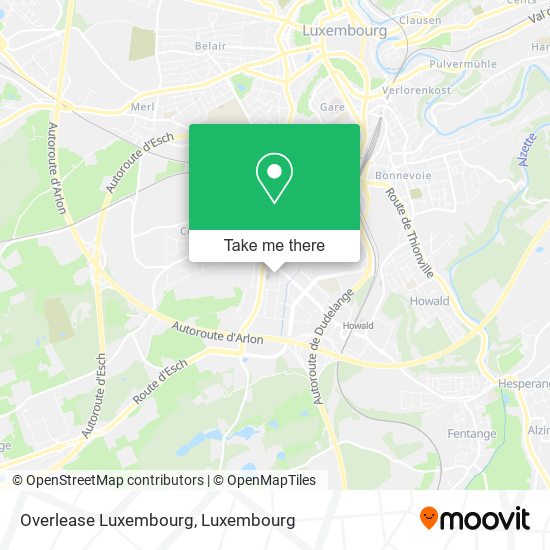Overlease Luxembourg map