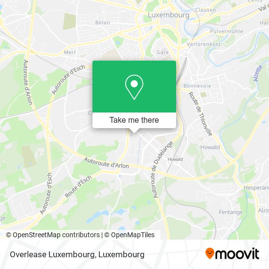 Overlease Luxembourg Karte