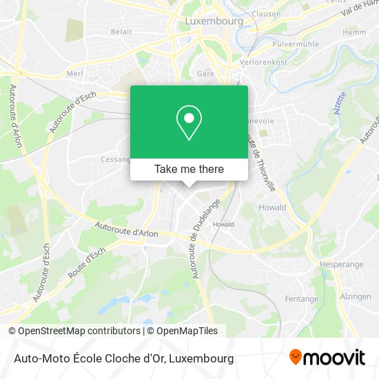 Auto-Moto École Cloche d'Or map