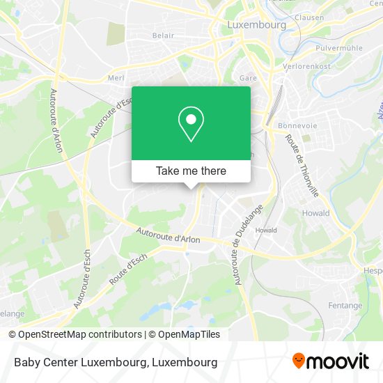 Baby Center Luxembourg map