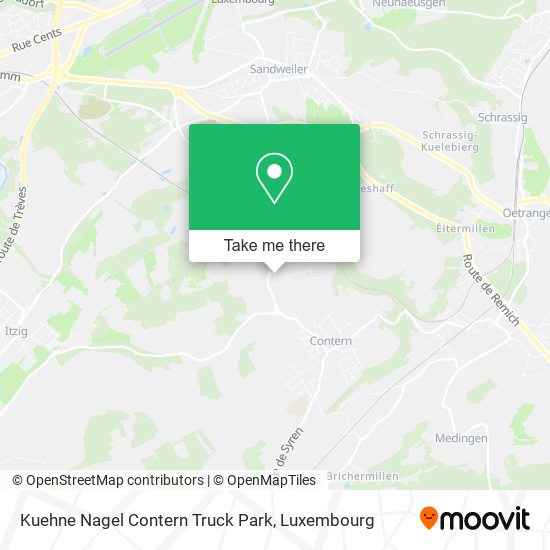 Kuehne Nagel Contern Truck Park Karte