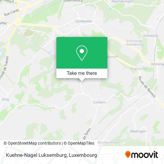Kuehne-Nagel Luksemburg map