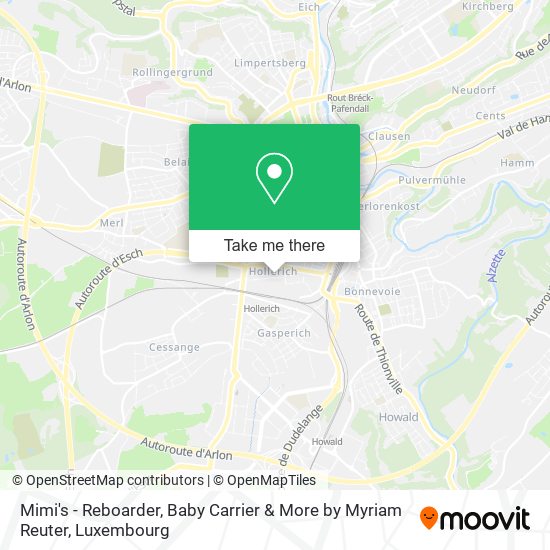 Mimi's - Reboarder, Baby Carrier & More by Myriam Reuter map
