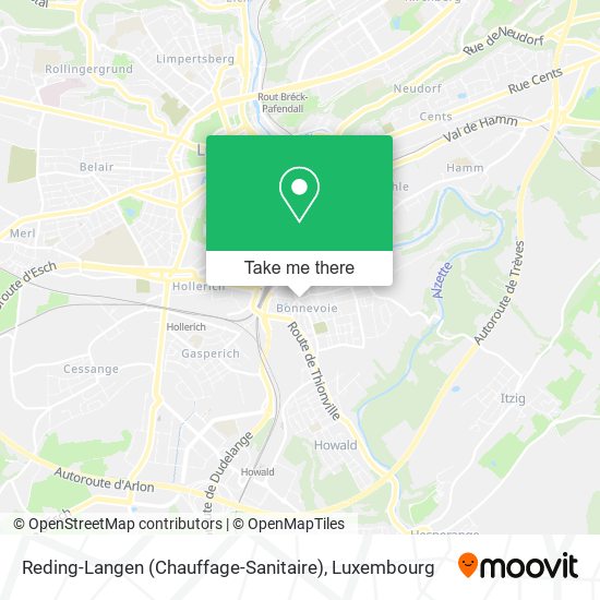 Reding-Langen (Chauffage-Sanitaire) map