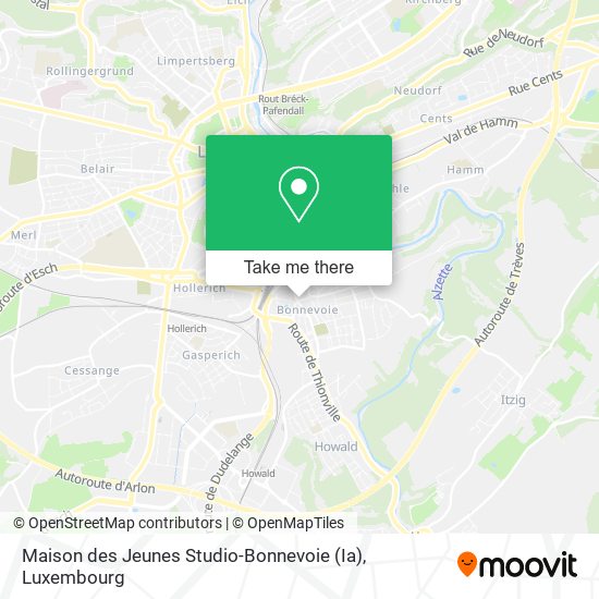 Maison des Jeunes Studio-Bonnevoie (Ia) map