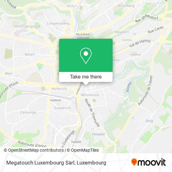 Megatouch Luxembourg Sàrl Karte