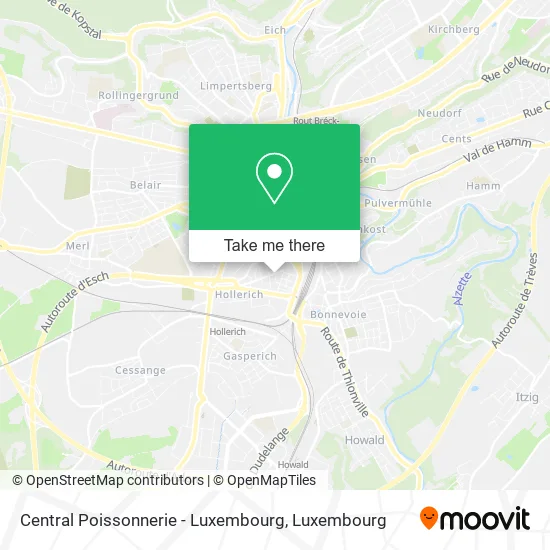 Central Poissonnerie - Luxembourg map