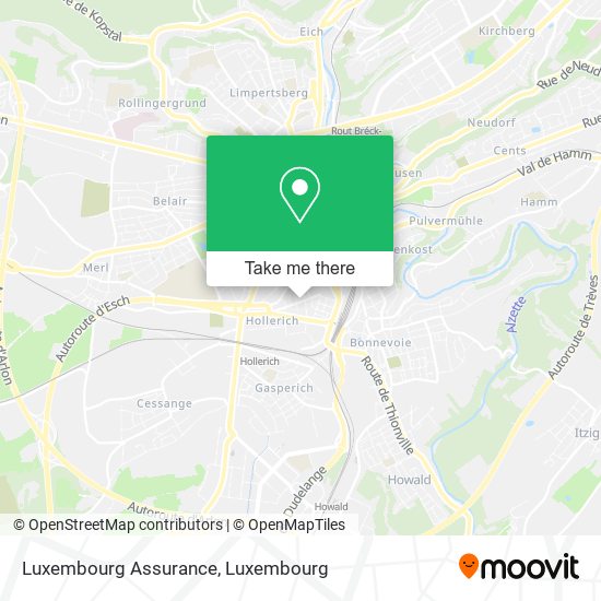 Luxembourg Assurance map