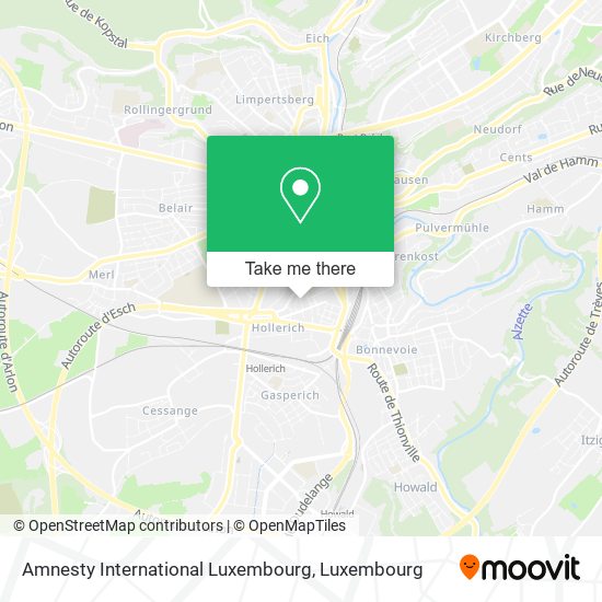 Amnesty International Luxembourg map