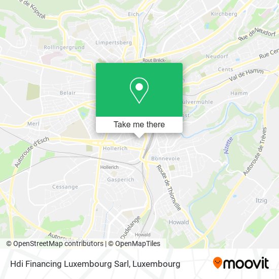 Hdi Financing Luxembourg Sarl map