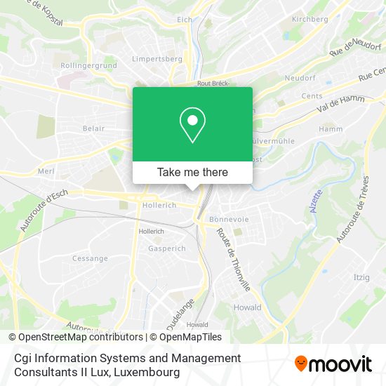 Cgi Information Systems and Management Consultants II Lux map