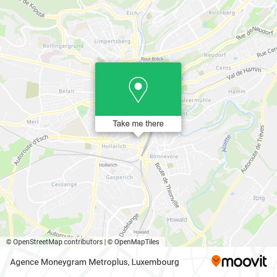 Agence Moneygram Metroplus map