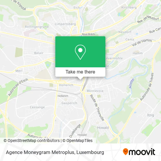 Agence Moneygram Metroplus map