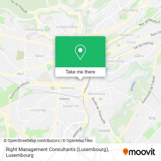 Right Management Consultants (Luxembourg) map