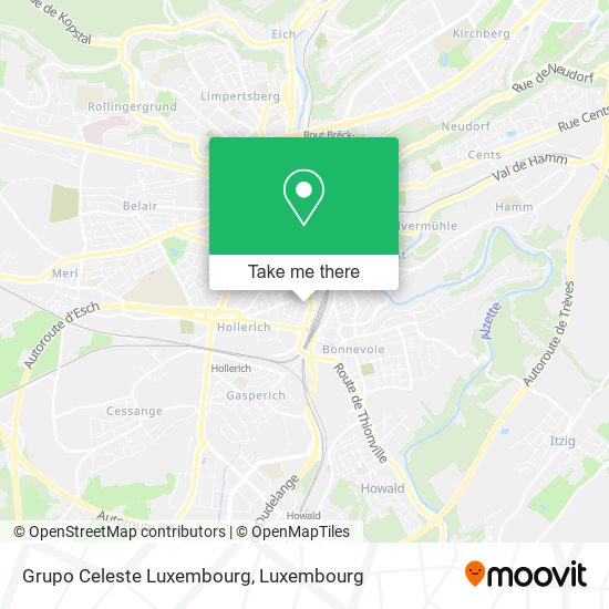 Grupo Celeste Luxembourg map