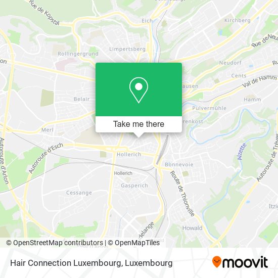 Hair Connection Luxembourg map