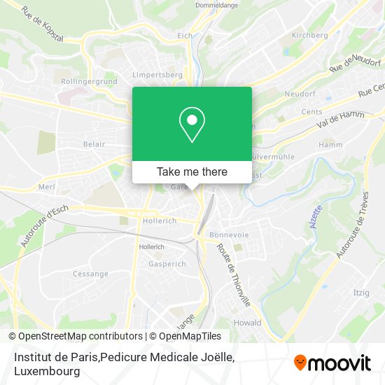Institut de Paris,Pedicure Medicale Joëlle map