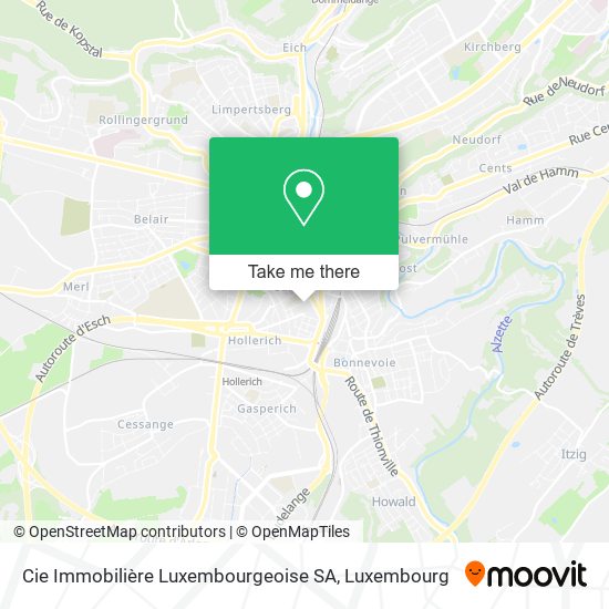 Cie Immobilière Luxembourgeoise SA Karte