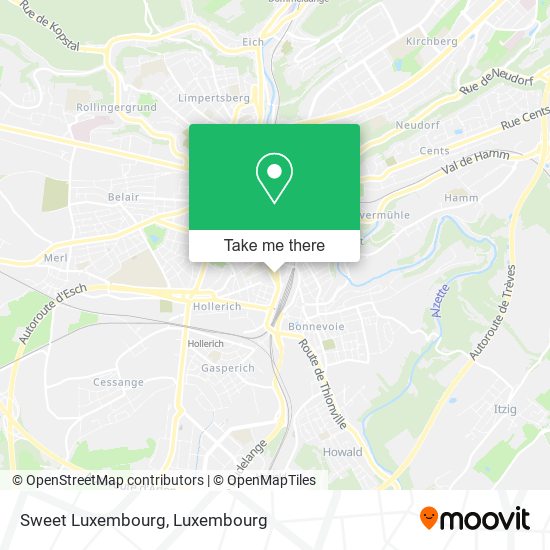Sweet Luxembourg map