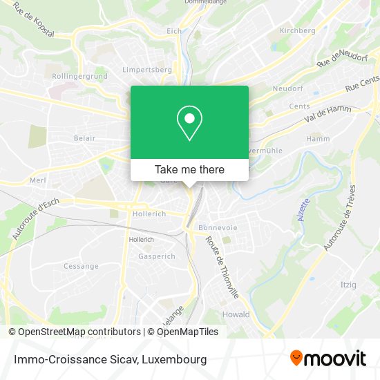 Immo-Croissance Sicav map