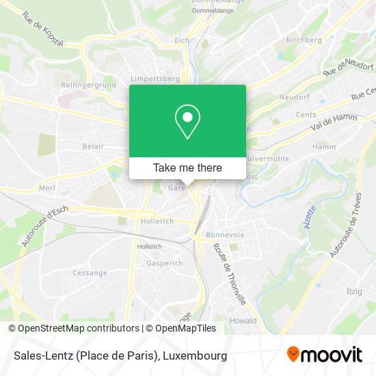 Sales-Lentz (Place de Paris) map