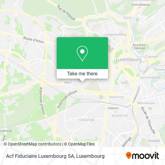 Acf Fiduciaire Luxembourg SA map