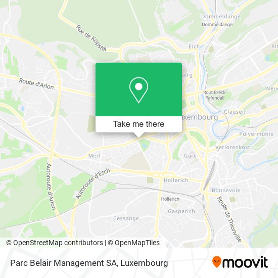 Parc Belair Management SA Karte