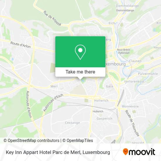 Key Inn Appart Hotel Parc de Merl map