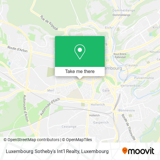 Luxembourg Sotheby's Int'l Realty map