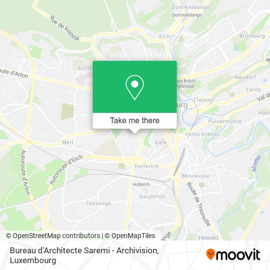 Bureau d'Architecte Saremi - Archivision map