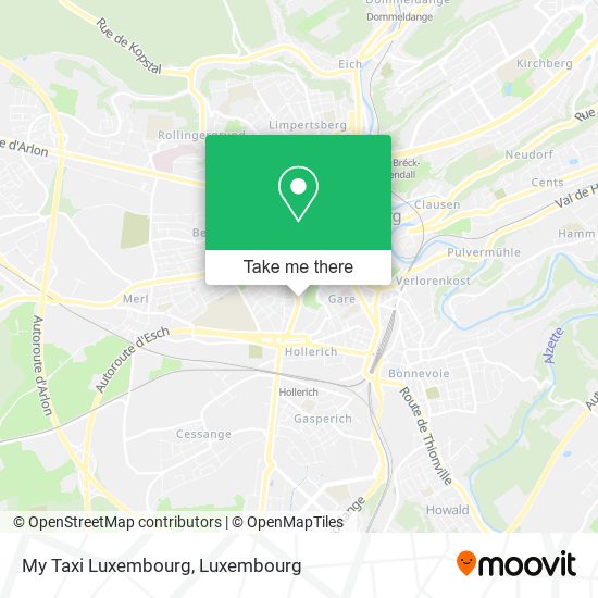 My Taxi Luxembourg map