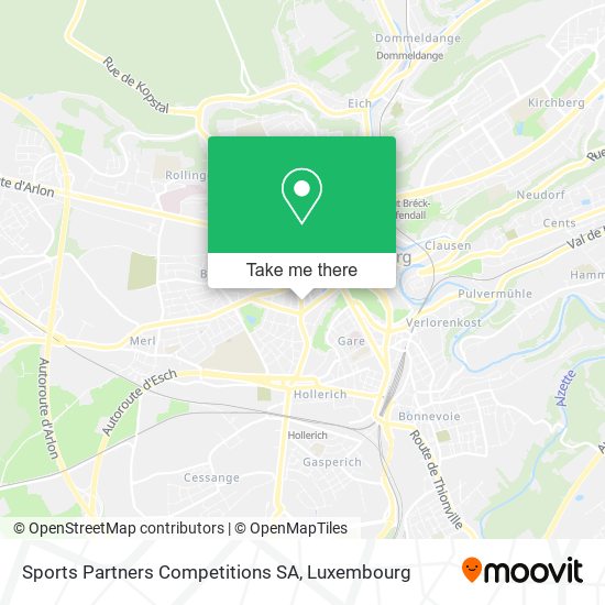 Sports Partners Competitions SA Karte