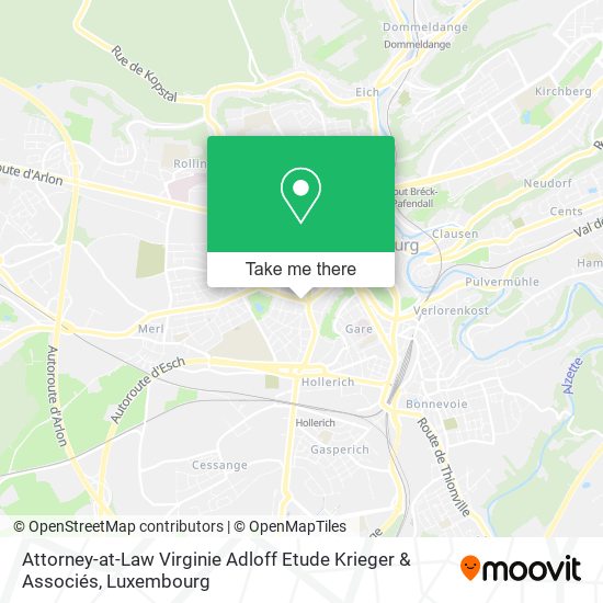 Attorney-at-Law Virginie Adloff Etude Krieger & Associés map