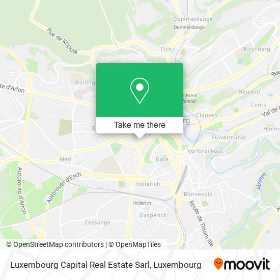 Luxembourg Capital Real Estate Sarl map