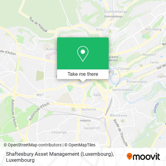 Shaftesbury Asset Management (Luxembourg) Karte