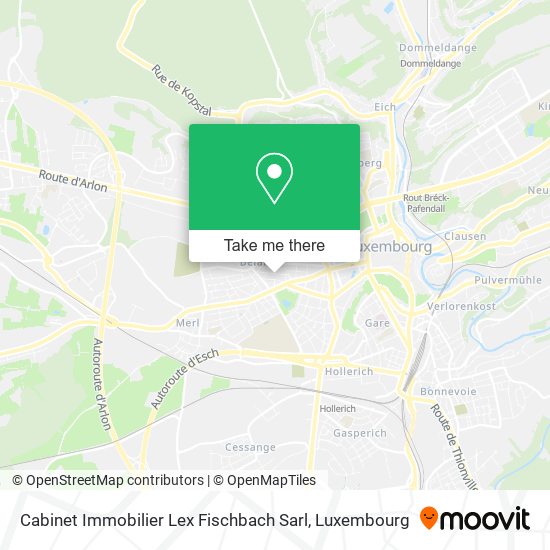 Cabinet Immobilier Lex Fischbach Sarl map