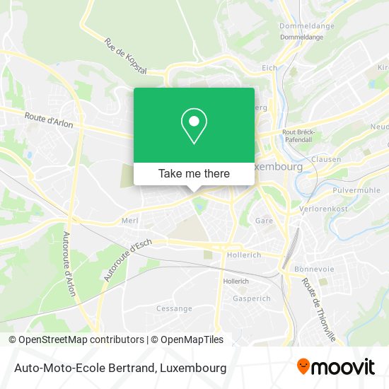 Auto-Moto-Ecole Bertrand map