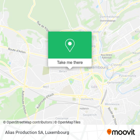 Alias Production SA map