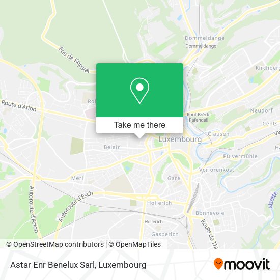 Astar Enr Benelux Sarl map