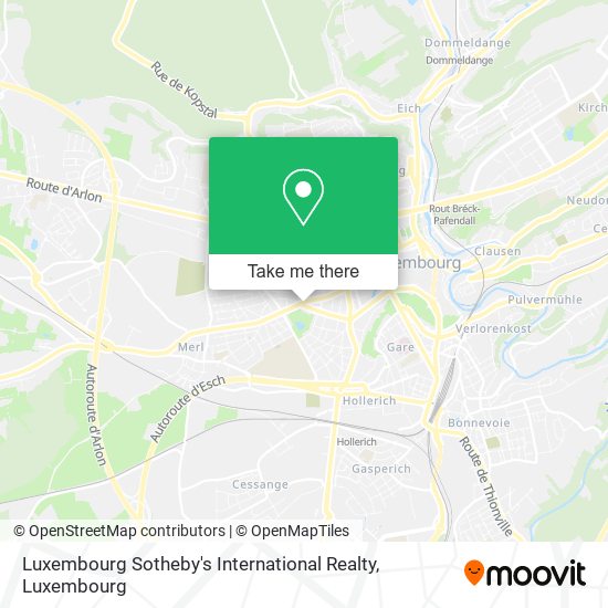Luxembourg Sotheby's International Realty Karte
