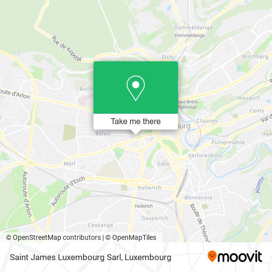 Saint James Luxembourg Sarl map