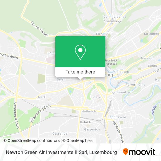 Newton Green Air Investments II Sarl map