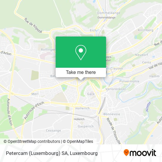 Petercam (Luxembourg) SA map