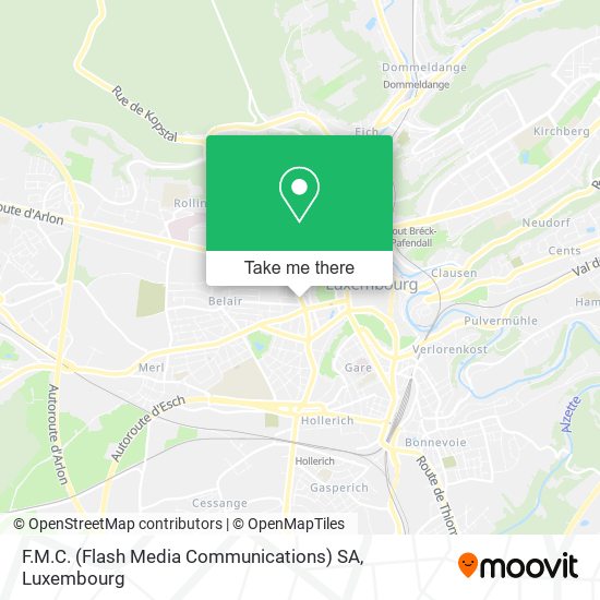 F.M.C. (Flash Media Communications) SA map