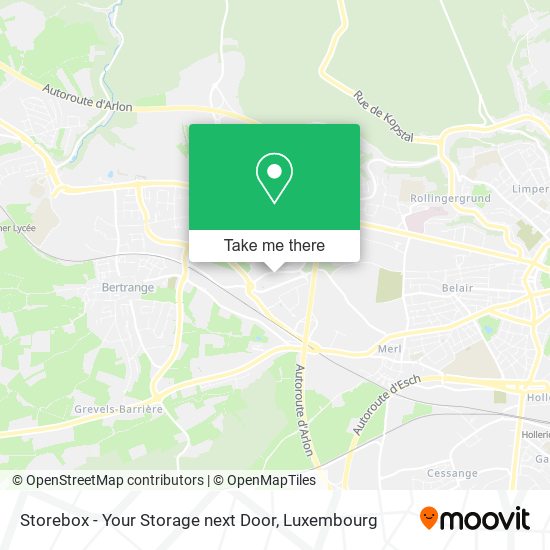 Storebox - Your Storage next Door Karte