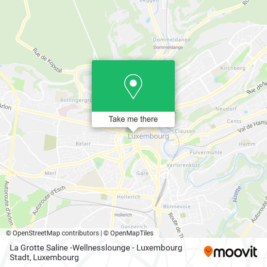 La Grotte Saline -Wellnesslounge - Luxembourg Stadt map