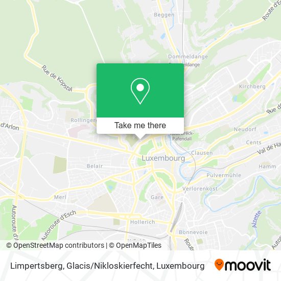 Limpertsberg, Glacis / Nikloskierfecht map