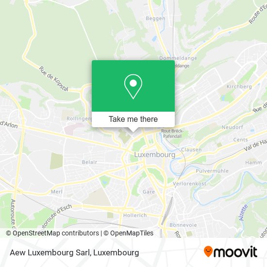 Aew Luxembourg Sarl map