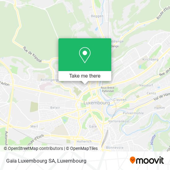 Gaïa Luxembourg SA map